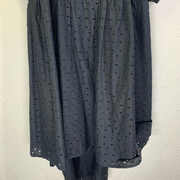 A NEW DAY Black Eyelet Open Back Puff‎ Sleeve Mini Dress Size 3X - NWT - Picture 6 of 16